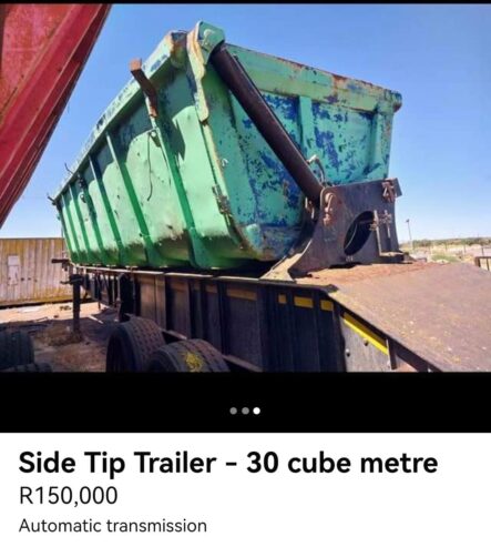 SIDE TIP TRAILER 30cube