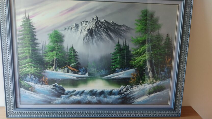 Framed Acrylic painting. I had it valuated, You can make an offer.