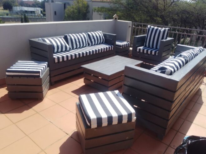 Outdoor patio furniture made of strong wood