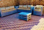 Outdoor patio furniture made of strong wood