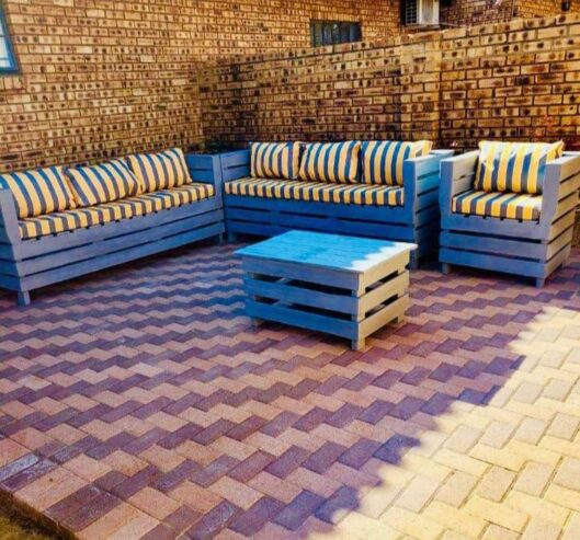 Outdoor patio furniture made of strong wood