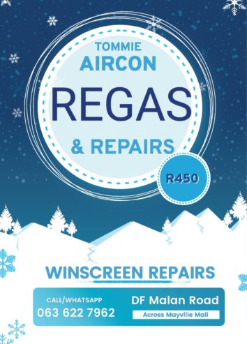 Aircon Regas and windscreens repairs