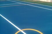 Tennis court repairs