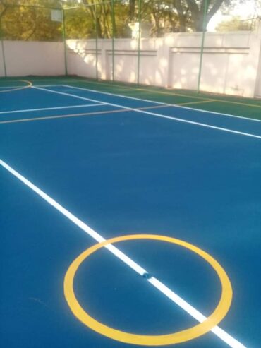 Tennis court repairs