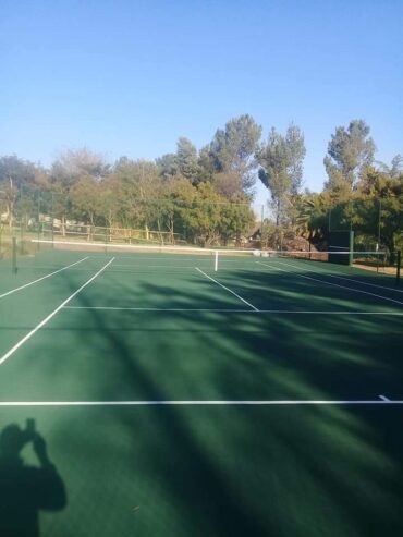 Tennis court repairs