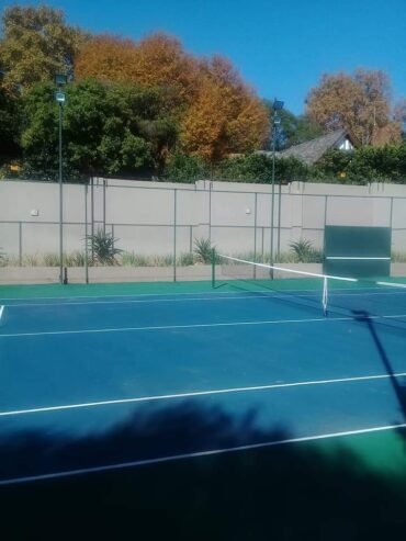 Tennis court repairs