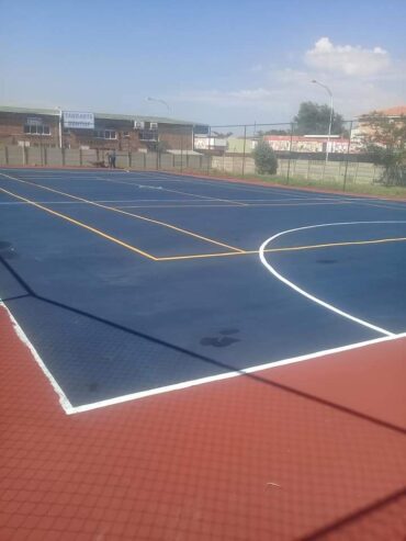 Tennis court repairs