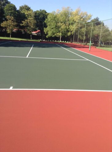 Tennis court repairs