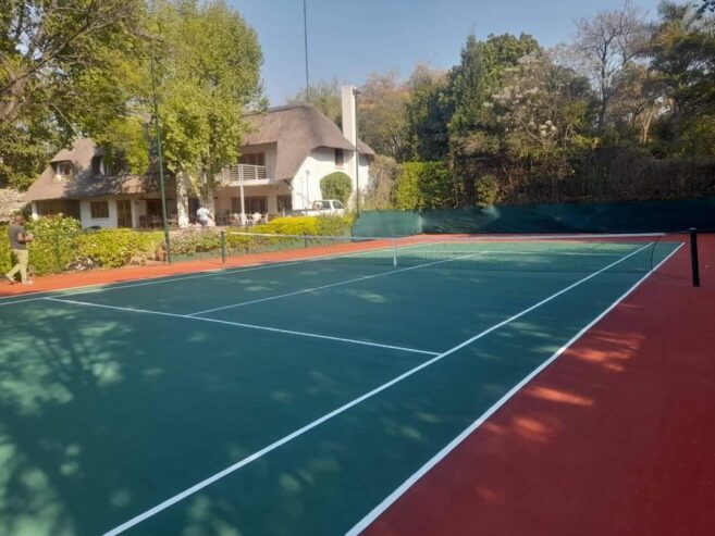 Tennis court repairs