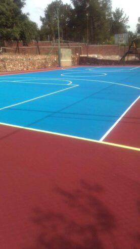 Tennis court repairs