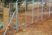 Tennis court fencing