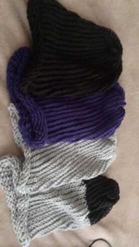 Scarfs, beanies and wristwarmers etc. for sale