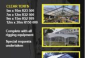 Manufacturing of tents