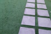 Artificial grass turf installations