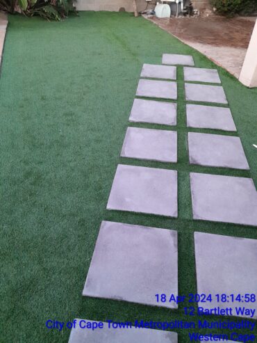 Artificial grass turf installations