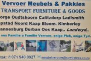 Moving Furniture and Goods across South Africa