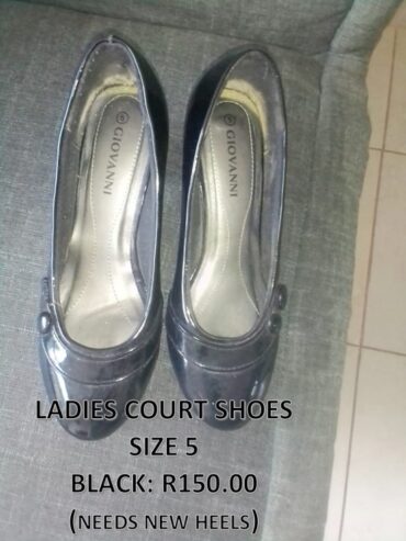 Ladies Black Court Shoes