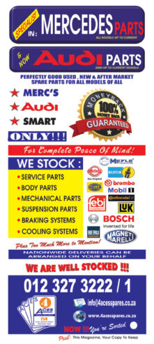 SPECIALIST IN MERCEDES, AUDI & SMART CAR PARTS