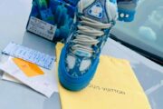 Louis Vuitton LV trainer denim blue sneakers