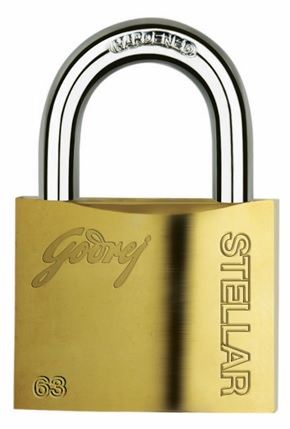 Godrej Stellar 50mm Brass Coated Padlock