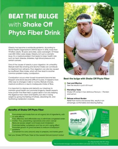 SHAKE OFF PHYTO FIBER HEALTH DRINK