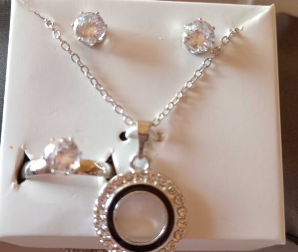 Jewellery set silver