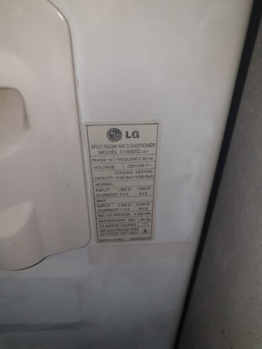 LG aircon 9000 btu for sale.