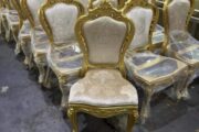 Golden Trim Louis Chairs