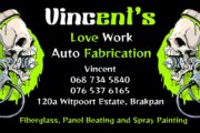 Vincent’s love work auto fabrication