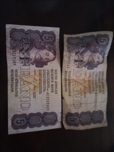 Old ZAR R5 x 2 Notes