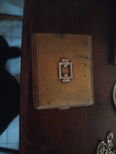 Antique Powder Box with mirror