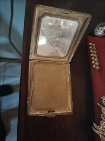 Antique Powder Box with mirror