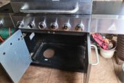 Alva 6 burner and one pot +13kg gas cylinder and cover