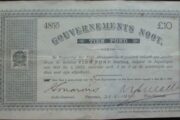 Banknote – ZAR – Ten Pounds/Tien Pond – 1900 – No 4855