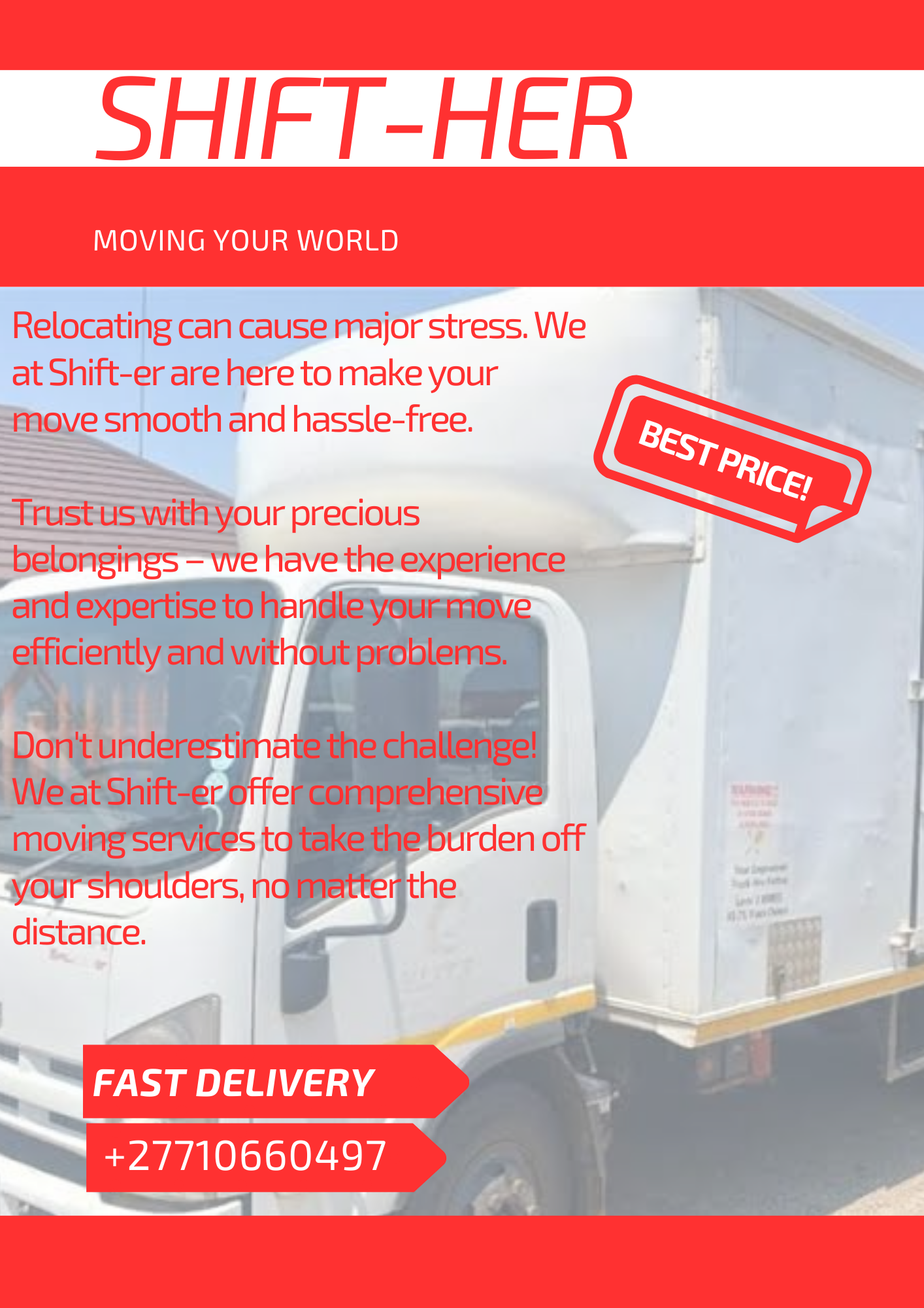 Transport for hire in Johannesburg