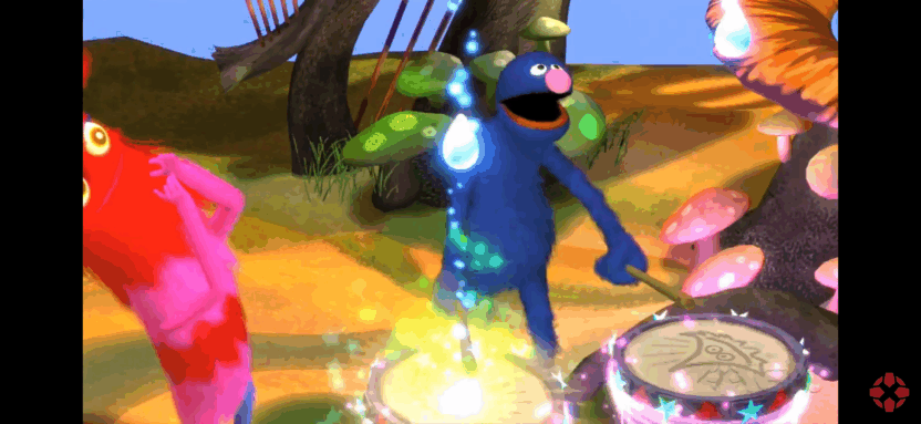 Sesame Street once upon a monster an tenner at time Cookie Monster gro