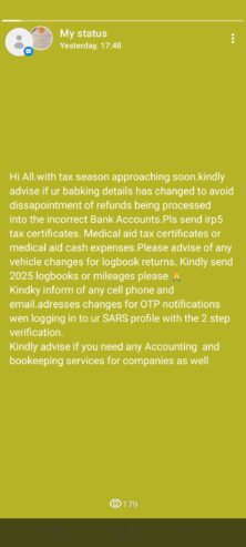 Personal Income tax Returns accounting and bookkeeping services