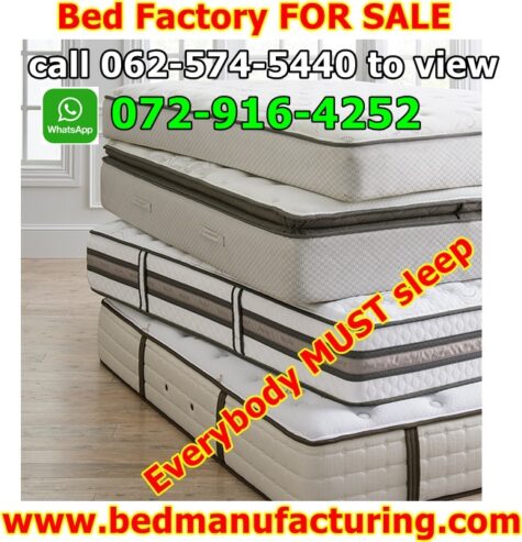 Manufacture beds base and mattrass for sale R350 000