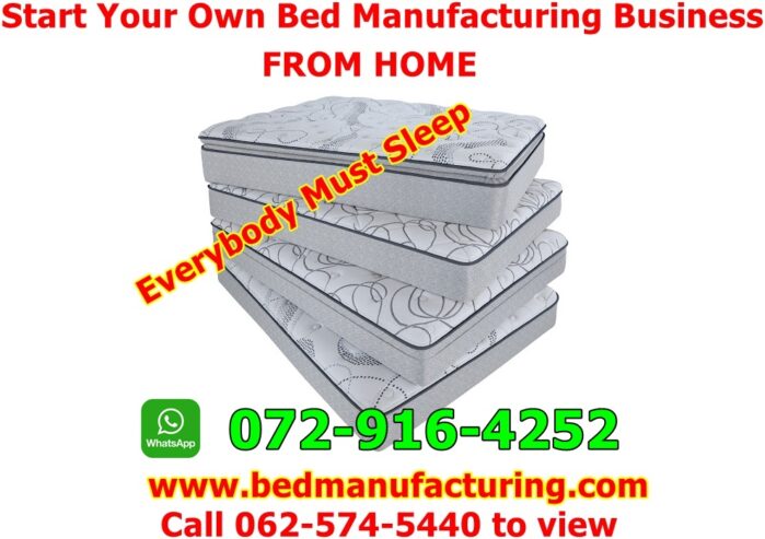 Manufacture beds base and mattrass for sale R350 000